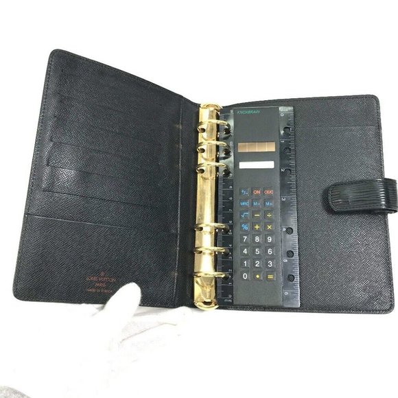 LOUIS VUITTON Epi AgendaMM cover case Notebook cover Epi Leather Black - Picture 3 of 15